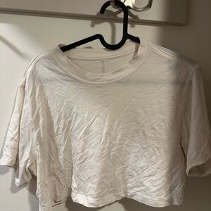 lululemon athletica Cream Crop Top